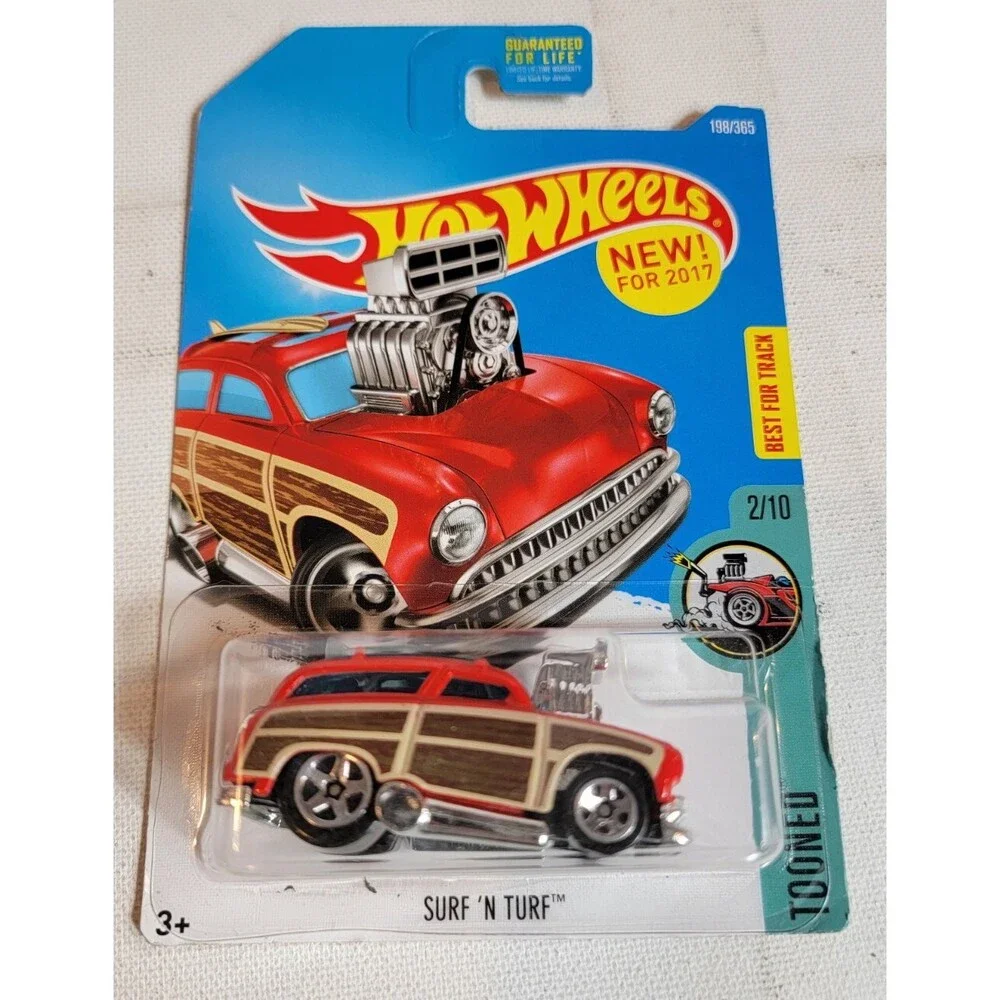2017 Hot Wheels Tooned Series #2/10 Surf 'N Turf #198/365 Red Variation